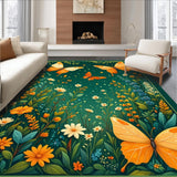 Whimsical Butterfly Garden Delight(Green)