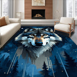 Elegant Nature Inspired Moonlit Scene(Blue)