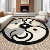 Ultra Soft Area Rug, Non Slip, Stain Resistant, Washable Area Rugs for Living Room, Bedroom, Hippie Funky Hallway Cool Decor Area Rug(Beige)