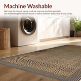 Ultra Soft Area Rug, Non Slip, Stain Resistant, Washable Area Rugs for Living Room, Bedroom, Large Stain-Resistant Cow Print Rug for Modern Farmhouse(Brown)