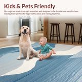 Whimsical Curved Jute Aesthetic(Blue)