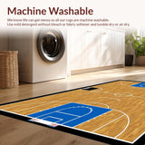 Ultra Soft Area Rug, Non Slip, Stain Resistant, Washable Area Rugs for Living Room, Bedroom, Vibrant Retro Sports Visuals(Brown)