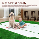 Ultra Soft Area Rug, Non Slip, Stain Resistant, Washable Area Rugs for Living Room, Bedroom, Circular Dynamic White Scheme(White)