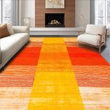 Ultra Soft Area Rug, Non Slip, Stain Resistant, Washable Area Rugs for Living Room, Bedroom, Vibrant Abstract Color Splash Design(Yellow)