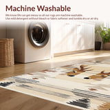 Ultra Soft Area Rug, Non Slip, Stain Resistant, Washable Area Rugs for Living Room, Bedroom, Luxurious Neutral Toned Aesthetic(Beige)