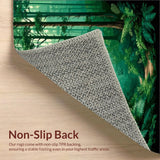 Lush Canopy Forest Green & Beige Blended Abstract(Green)