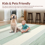 Ivory Minimalist Gridded Texture(Green)