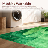 Elegant Olive Green Abstract Design(Green)