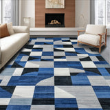 Stylish Triadic Color Block Design(Blue)