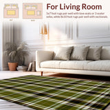 Ultra Soft Area Rug, Non Slip, Stain Resistant, Washable Area Rugs for Living Room, Bedroom, Sophisticated Graphical Abstract Composition(Brown)