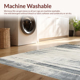 Ultra Soft Area Rug, Non Slip, Stain Resistant, Washable Area Rugs for Living Room, Bedroom, Subtle Gray Animal Print Style(Gray)