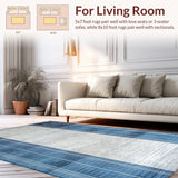 Ultra Soft Area Rug, Non Slip, Stain Resistant, Washable Area Rugs for Living Room, Bedroom, Chic Contemporary Animal Print(Gray)