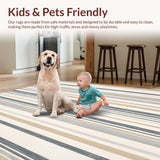 Beige Ultra Abstract Striped Print Grey Blue(Beige)