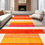 Ultra Soft Area Rug, Non Slip, Stain Resistant, Washable Area Rugs for Living Room, Bedroom, Charming Abstract Soft Touch Visuals(Orange)