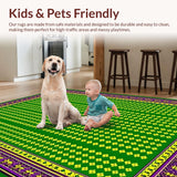 Festive Abstract Colorful Layering(Green)