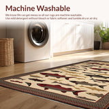 Ultra Soft Area Rug, Non Slip, Stain Resistant, Washable Area Rugs for Living Room, Bedroom, Rustic Earthy Fisherman Aesthetic(Beige)