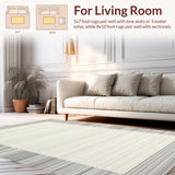 Chic Striped Border Arrangement(Beige)