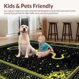 Elegant White Spot Moon Motif(Black)