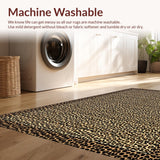 Ultra Soft Area Rug, Non Slip, Stain Resistant, Washable Area Rugs for Living Room, Bedroom, Chic Cheetah Print Decorative Piece(Beige)