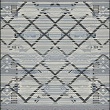 Ultra Soft Area Rug, Non Slip, Stain Resistant, Washable Area Rugs for Living Room, Bedroom, Sleek Monochrome Lattice Design(Gray)