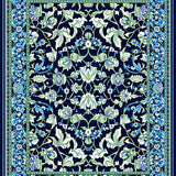 Chic Blue Botanical Design(Blue)