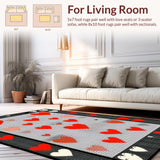 Contemporary Fun Geometric Layout(Red)