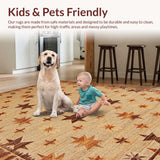 Vintage Cozy Patterned Runner(Beige)