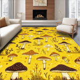 Ultra Soft Area Rug, Non Slip, Stain Resistant, Washable Area Rugs for Living Room, Bedroom, Artistic Nature-Inspired Home Accent(Yellow)