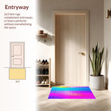 Joyful Shag Patterned Decor(Blue)