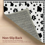 Ultra Soft Area Rug, Non Slip, Stain Resistant, Washable Area Rugs for Living Room, Bedroom, Stylish Minimalist Fluffy Accent(Black)