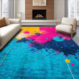 Ultra Soft Area Rug, Non Slip, Stain Resistant, Washable Area Rugs for Living Room, Bedroom, Energetic Hues in Contemporary Style(Yellow)