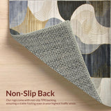 Trendy Contemporary Abstract Motif(Gray)