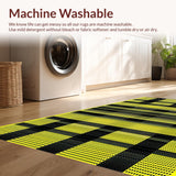 Ultra Soft Area Rug, Non Slip, Stain Resistant, Washable Area Rugs for Living Room, Bedroom, Humorous Animal Print Aesthetic(Black)