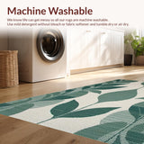 Elegant Sage Abstract Motif(Green)