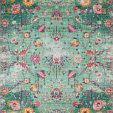 Sage Green Vintage Tiled Motif(Green)