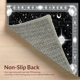 Striking Sun and Moon Abstract Theme(Black)