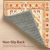 Aztec Inspired Area with Warm Hues Geometric(Beige)