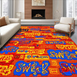 Chic Modern Textual Ornamentation(Red)