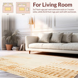 Designer Neutral Textured Geometric Contemporary(Beige)