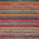 Ultra Soft Area Rug, Non Slip, Stain Resistant, Washable Area Rugs for Living Room, Bedroom, Eclectic Multicolor Ethnic Design(Red)