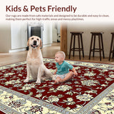 Luxurious Burgundy and Ivory Motif(Red)