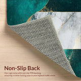 Artistic Low Pile Abstract Composition(Green)