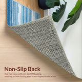 Ultra Soft Area Rug, Non Slip, Stain Resistant, Washable Area Rugs for Living Room, Bedroom, Shaggy Cozy Earthy Tones Ensemble(Blue)