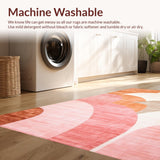 Contemporary Abstract Semi Circle Motif(Beige)
