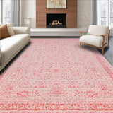 Ultra Soft Area Rug, Non Slip, Stain Resistant, Washable Area Rugs for Living Room, Bedroom, Aesthetic Ribbon Loop Rug Featuring Whimsical Bow-Inspired Pattern Design(Pink)