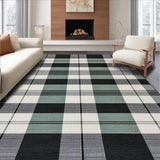 Elegant Grey Tones Grid Design(Black)