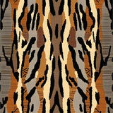 Ultra Soft Area Rug, Non Slip, Stain Resistant, Washable Area Rugs for Living Room, Bedroom, Irregular Animal Print Bedroom Faux Fur Carpet(Yellow)