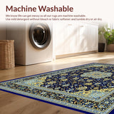 Chic Distressed Floral Motif(Blue)