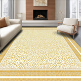 Ultra Soft Area Rug, Non Slip, Stain Resistant, Washable Area Rugs for Living Room, Bedroom, Rattan Inspired Round Area Hand Braided Natural Fiber Placemat(Gold)