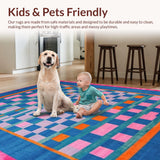 Chic Multicolor Graphic Arrangement(Blue)